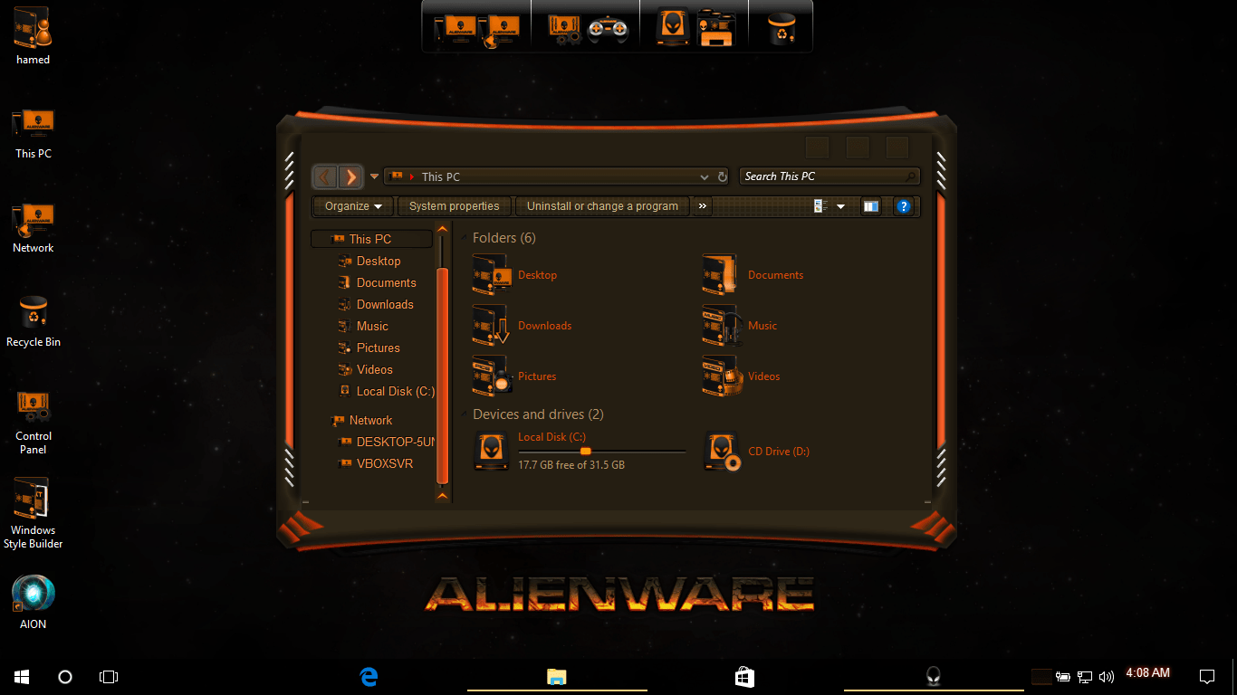 Alienware skin pack for windows 8.1 64 bit