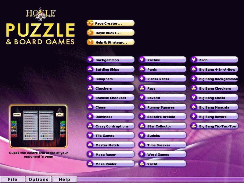Free Hoyle Board Games 2005